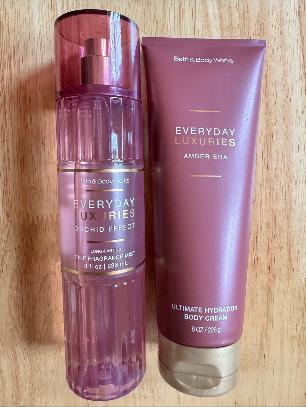 Bath & Body Works Everyday Luxuries Orchid Effect 2Piece Set- Pink